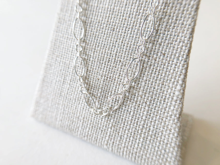 Oval Ring Chain Necklace