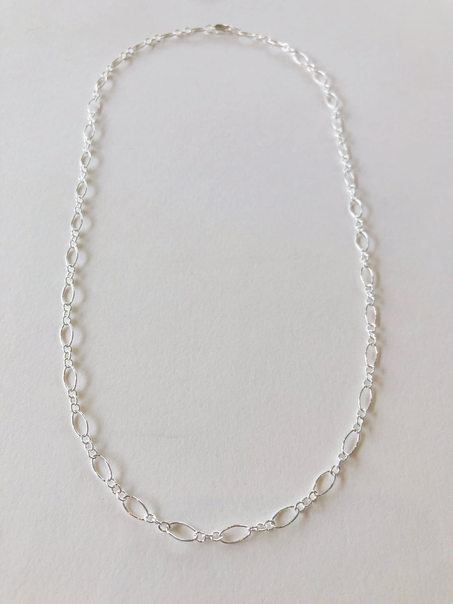 Oval Ring Chain Necklace