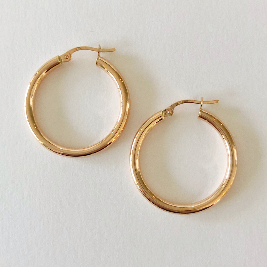 Plain Hoops Gold