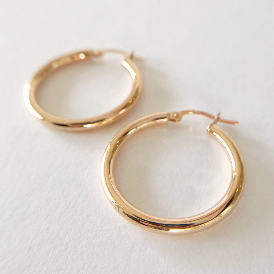 Plain Hoops Gold