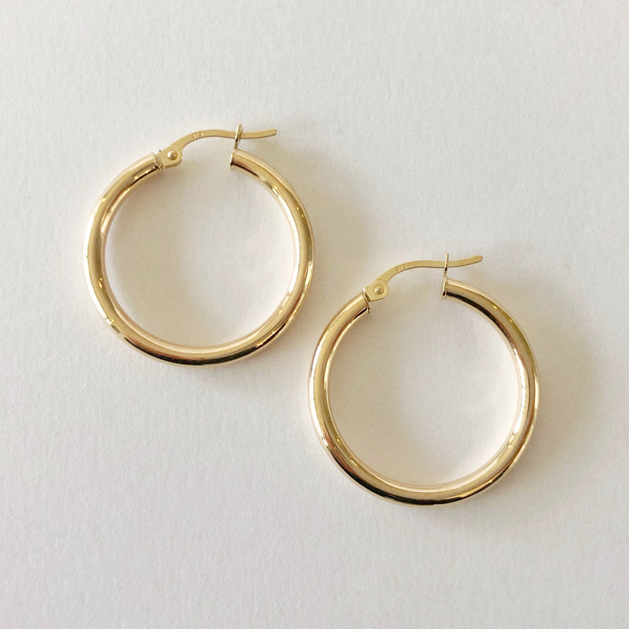 Plain Hoops Gold