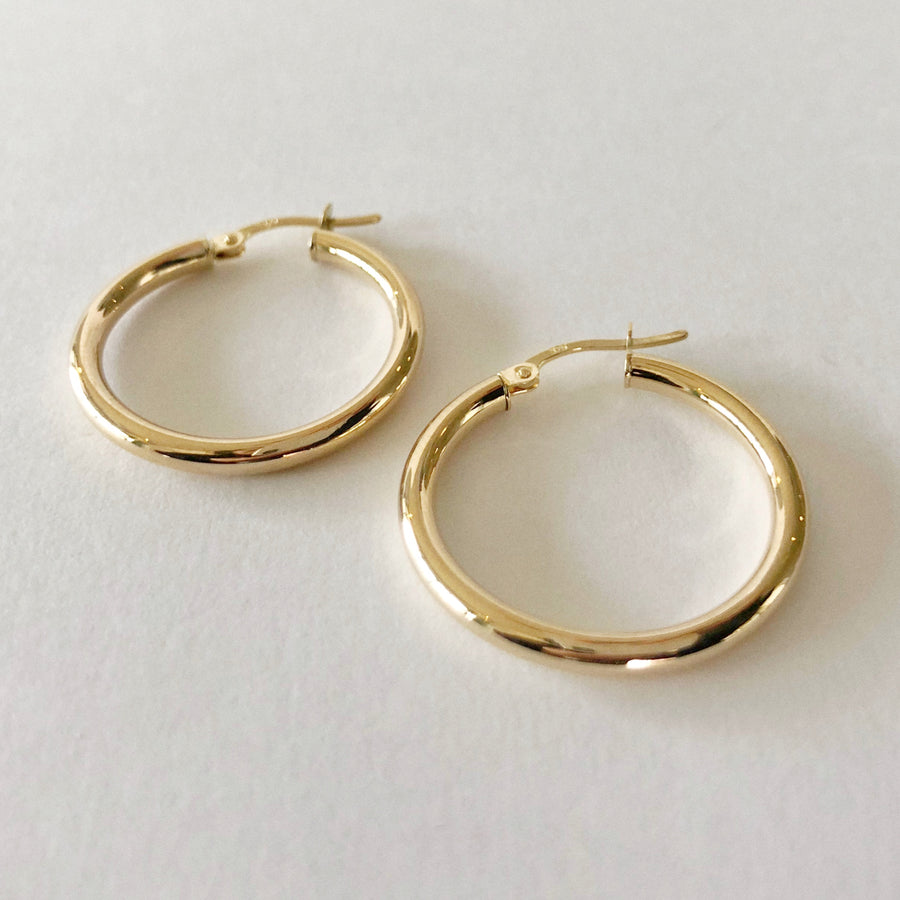 Plain Hoops Gold