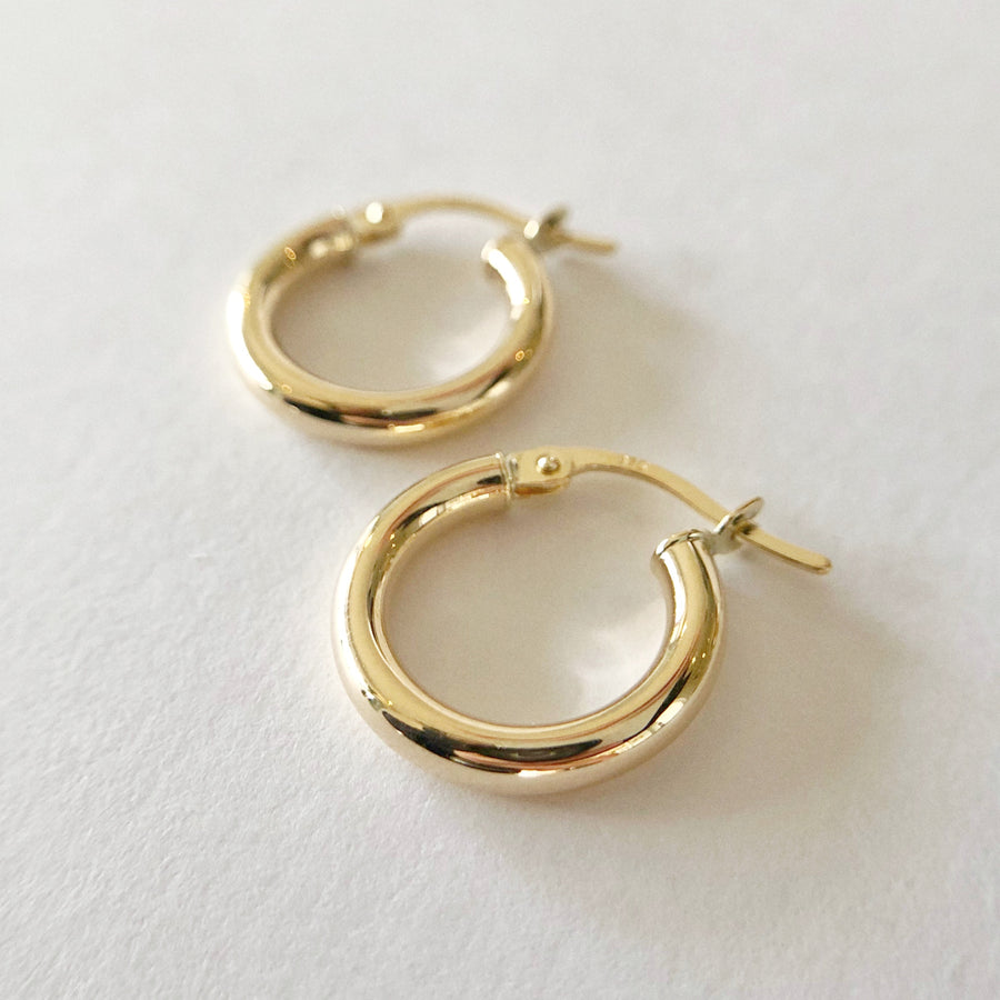 Plain Hoops Gold