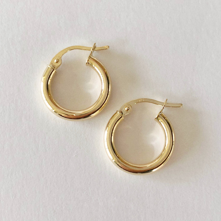 Plain Hoops Gold