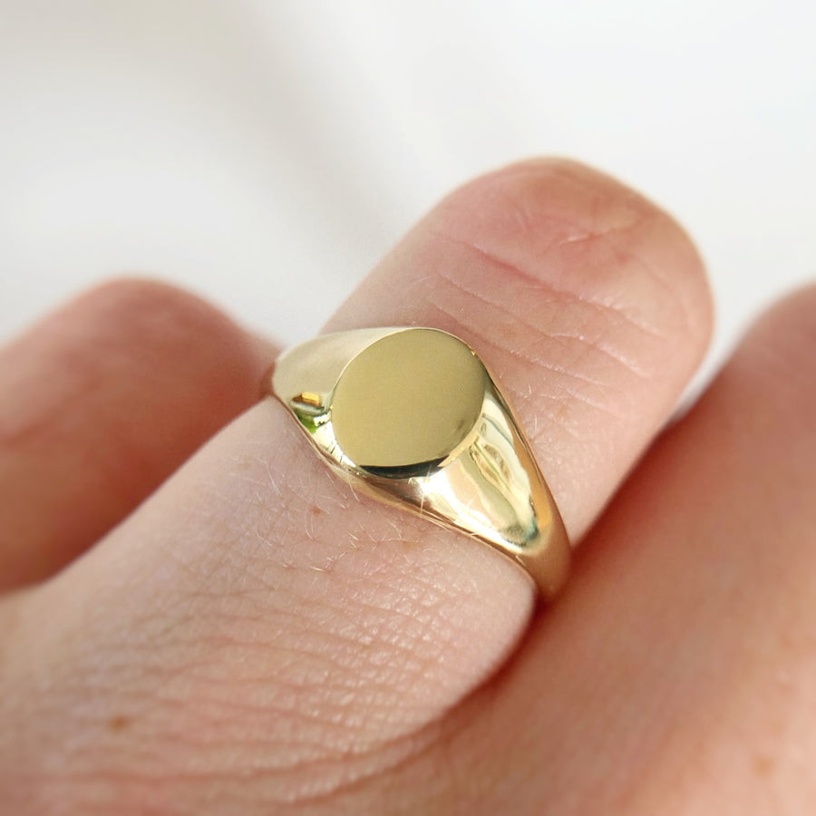 Small Oval Signet Ring