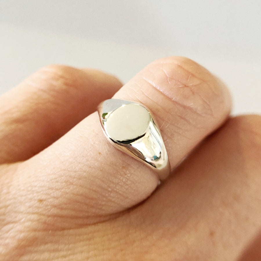 Small Oval Signet Ring