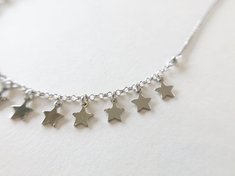 Star Drop Chain Necklace