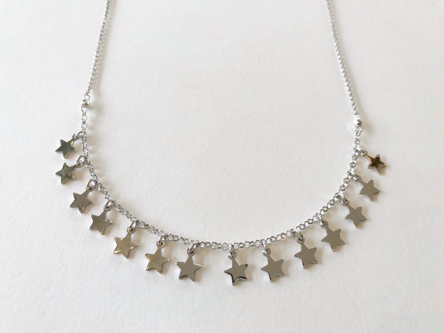 Star Drop Chain Necklace