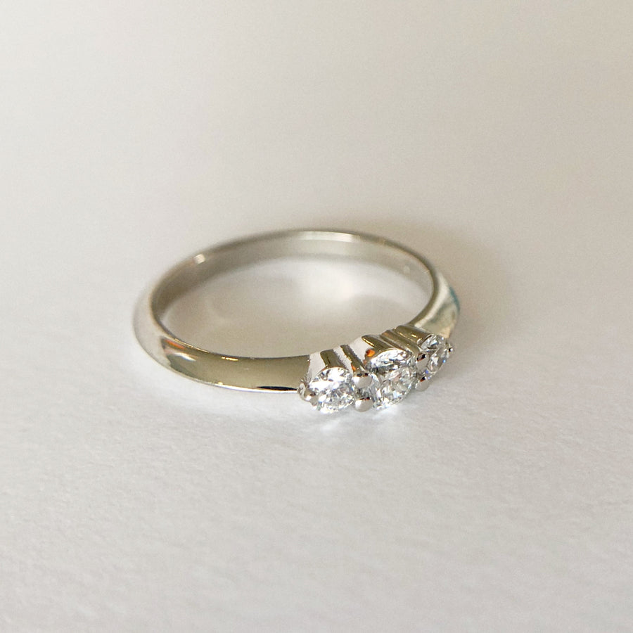 Trois Ring with White Diamonds