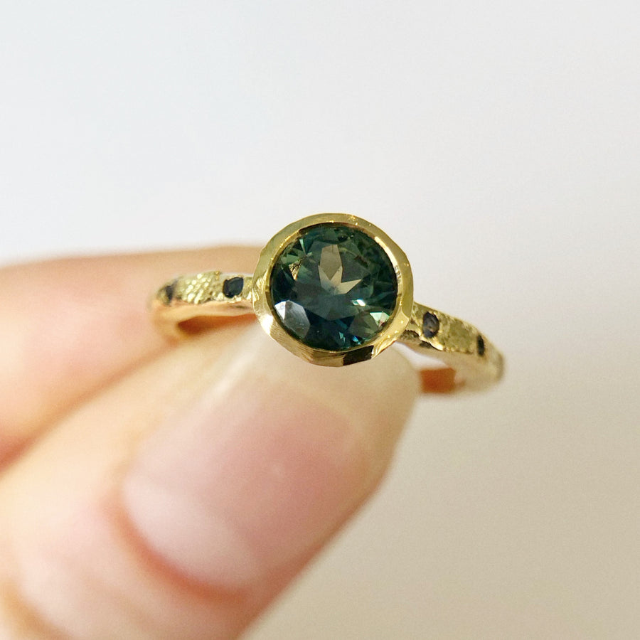 Valletta Ring II with Australian Sapphire